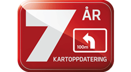 Kia 7 års kart-oppdatering.